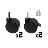 PU Casters for Zenox Gaming Desks